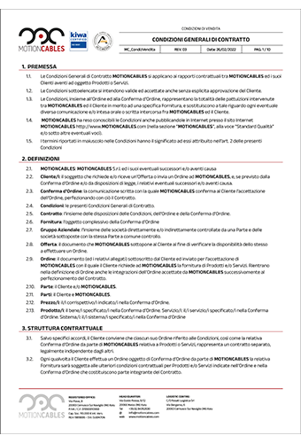 Condizioni di Vendita